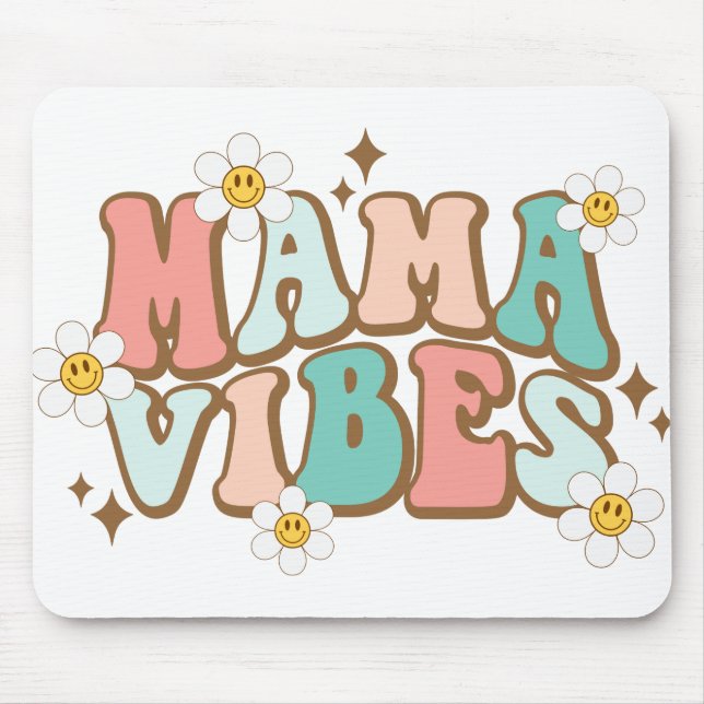 Mousepad Mama Vibes com Visitas (Frente)