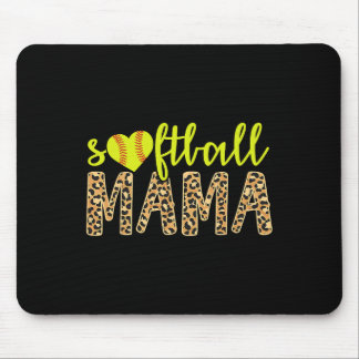 Mousepad Mamãe de Softbol Guepardo Fofo Dia das Mães Esport