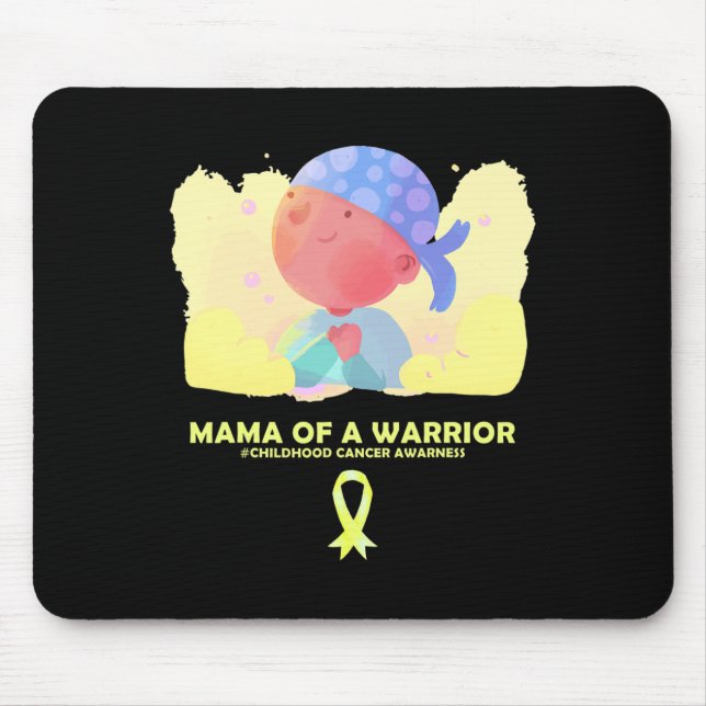 Mousepad Mamãe De Uma Consciência De Canceres De Infância G (Frente)