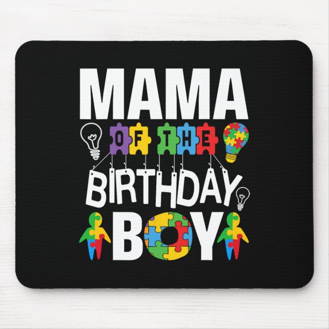 Mousepad Mamãe Do Autismo Aniversário (Frente)