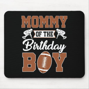 Mousepad Mamãe do Menino de Aniversário Festa de Futebol Fa