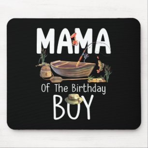 Mousepad Mamãe Do Menino De Aniversário Pescaria Aniversári
