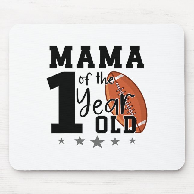 Mousepad Mamãe do Pé de 1 Ano de Idade 1º Ano de Aniversári (Frente)