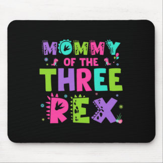 Mousepad Mamãe Dos Três Rex Engraçado Fofo Dinossauro