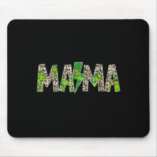 Mousepad Mamãe Leopardo Retro Mãe Babá Avó Dia das Mães 