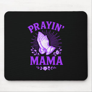 Mousepad Mamãe Orando Mãe Cristã Religiosa Mãos em Oração