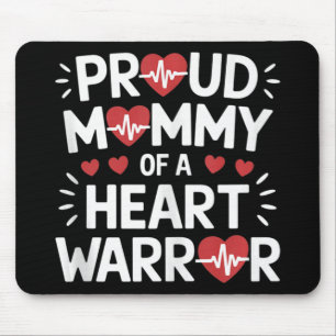 Mousepad Mamãe Orgulhosa De Um Guerreiro Cardíaco Warri De