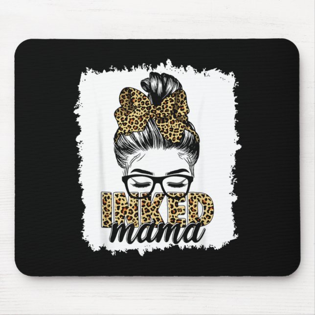 Mousepad Mamãe Tatuada Vida de Mãe Leopardo Mãe Tatuada (Frente)