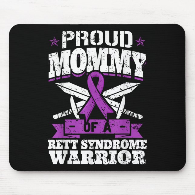 Mousepad Mamães Orgulhosas De Um Guerreiro Com Síndrome De  (Frente)
