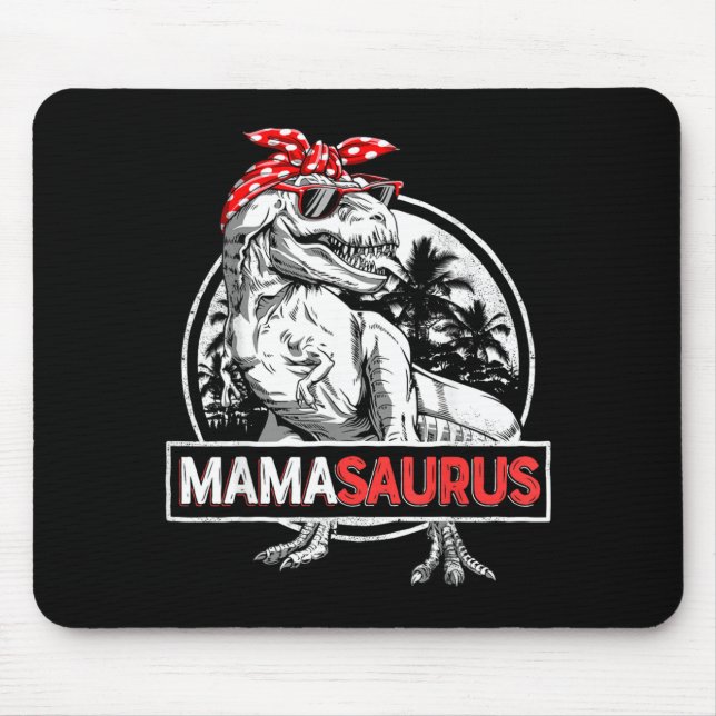 Mousepad Mamasaurus T Rex Dinossauro Divertido Mama Saurus (Frente)