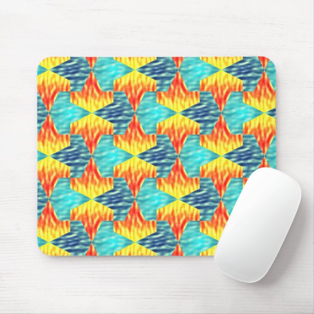 Mousepad Mamluks Djinns Fire and Water Patterno (Com mouse)