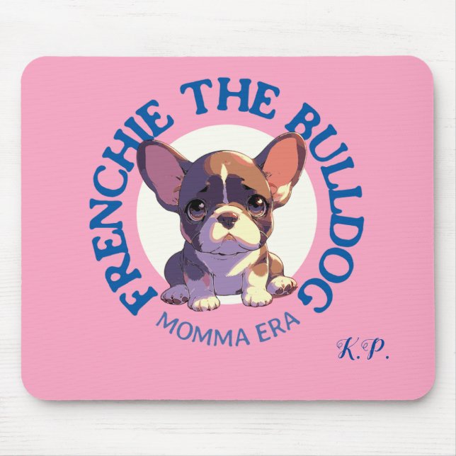 Mousepad Mamma era frenche citação divertida vintage texto  (Frente)