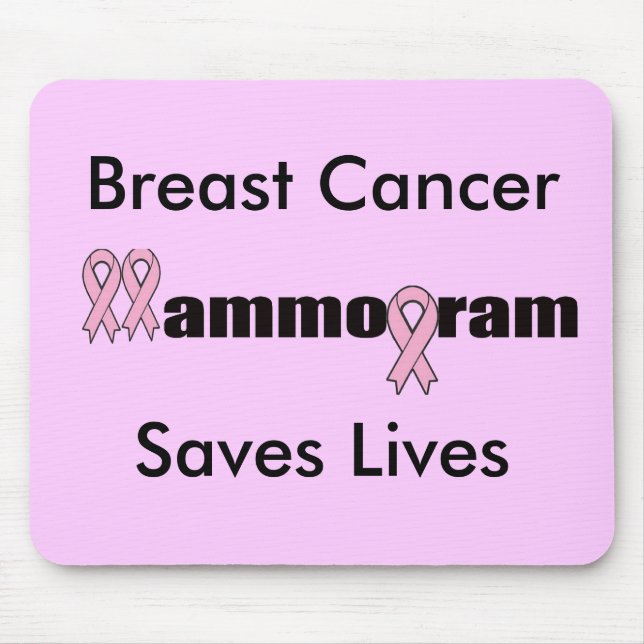 Mousepad - mamograma do cancro da mama (Frente)
