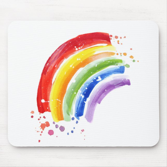 Mousepad Mancha d- Água Arco-Íris (Frente)