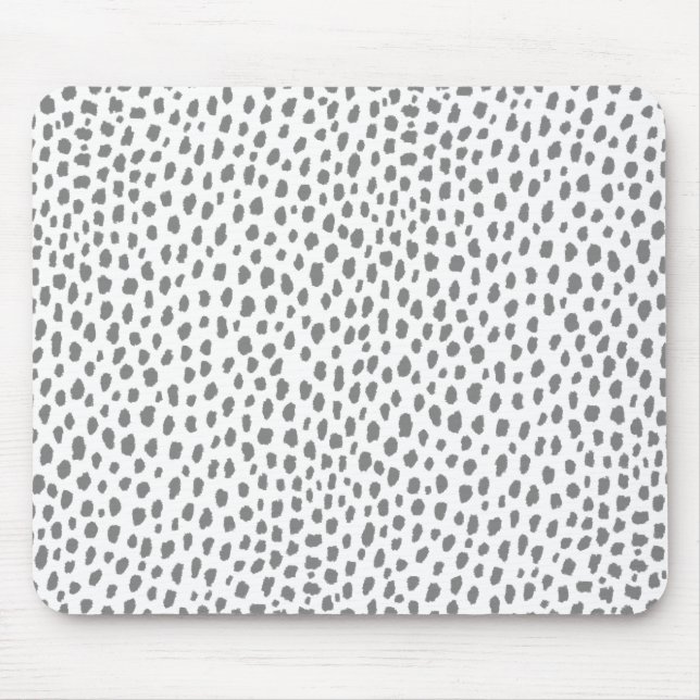 Mousepad Manchas Dalmacianas cinzas (cinza/branco) (Frente)