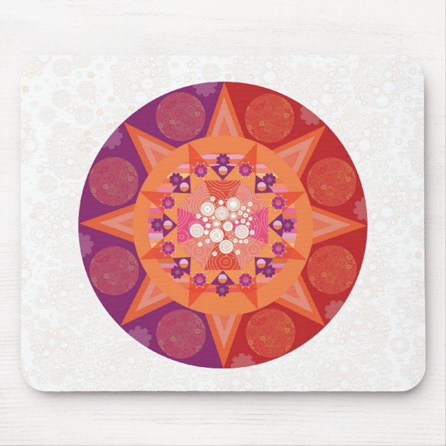 Mousepad Mandala cósmica (Frente)