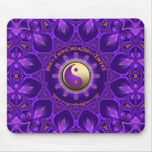 Mandala de Cura de Energia Rosa Dourado Roxo