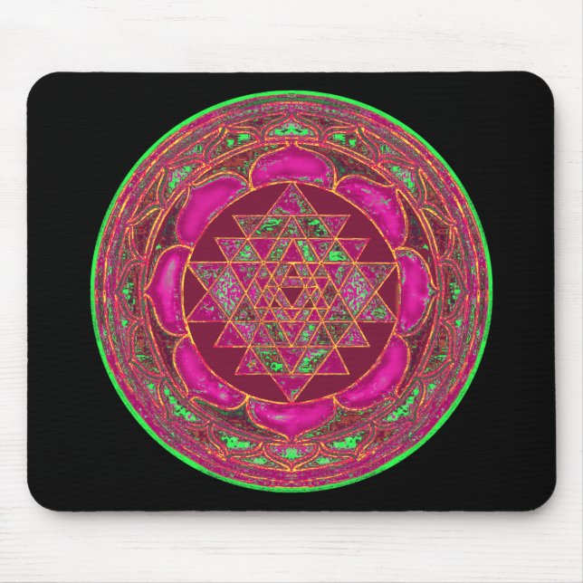 Mousepad Mandala de Sri Lakshmi Yantra (Frente)