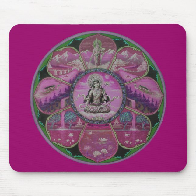 Mousepad Mandala de Tara da deusa (Frente)