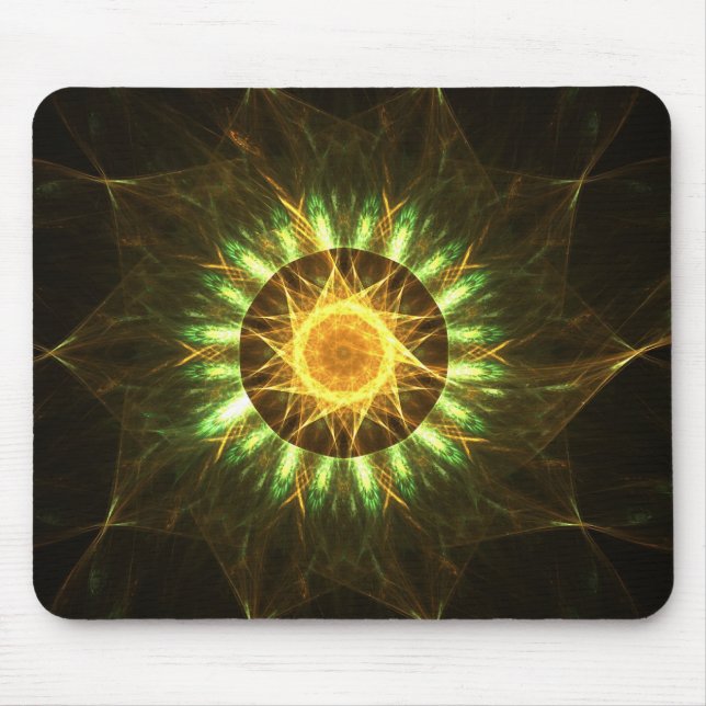 Mousepad Mandala dourada (Frente)