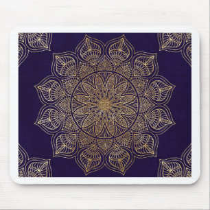 Mousepad Mandala Dourado