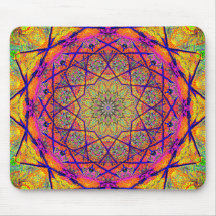 Mandala em forma de estrela fractal | Psicodélica