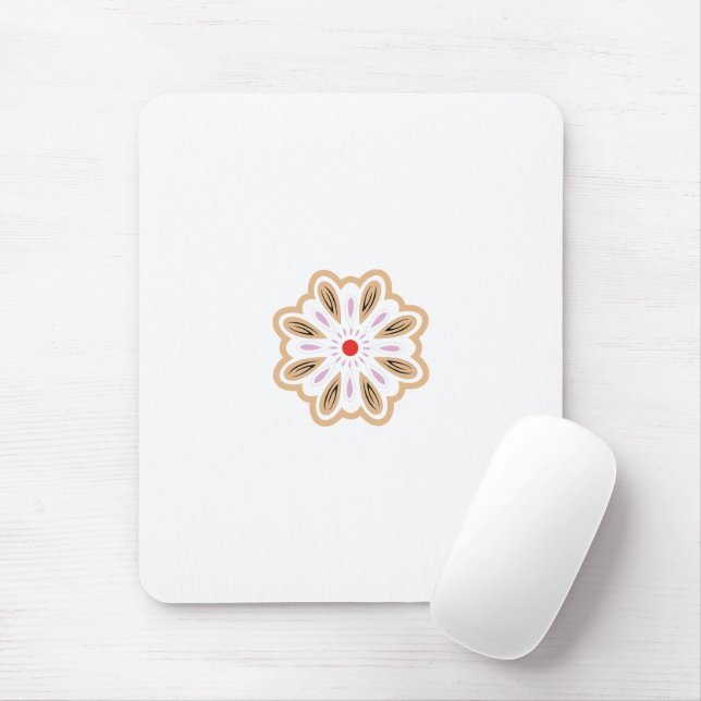 Mousepad Mandala Flower Art Impressão | Boho Decor (Com mouse)