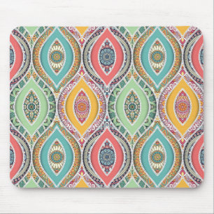 Mousepad Mandala marroquino de etnia colorida