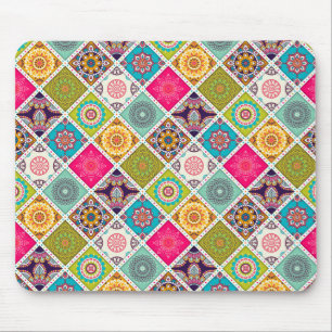 Mousepad Mandala marroquino de etnia colorida