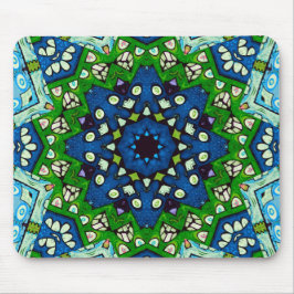 Mousepad Mandala Mosaic Rosette Boho Retro Hippie