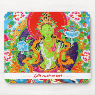 Mousepad Mandala oriental Legal Verde Tara vibrante