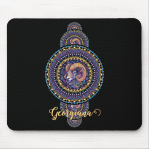 Mousepad Mandala Ornamental de Leigos Brancos Personalizado