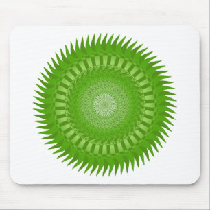 Mousepad Mandala verde do sol