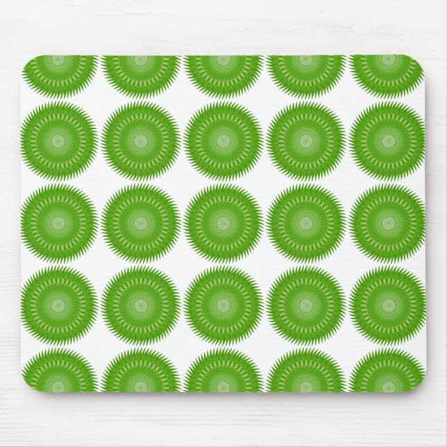 Mousepad Mandalas do Sol verde (Frente)