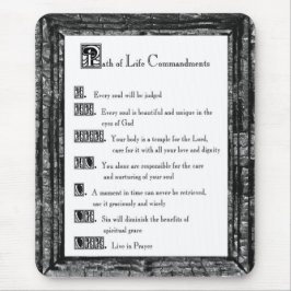 Mousepad Mandamentos do Caminho da Vida