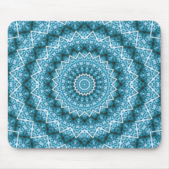 Mousepad Mandarim Azul Claro / Mandala (Frente)
