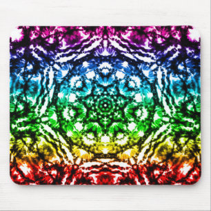 Mousepad Mandarim de Tinta Tie Dye Arco-íris