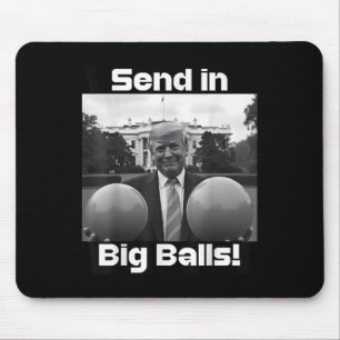 Mousepad Mande Em Grande, Presidente Trump E Cão