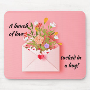 Mousepad Mande um pouco de amor e um abraço!