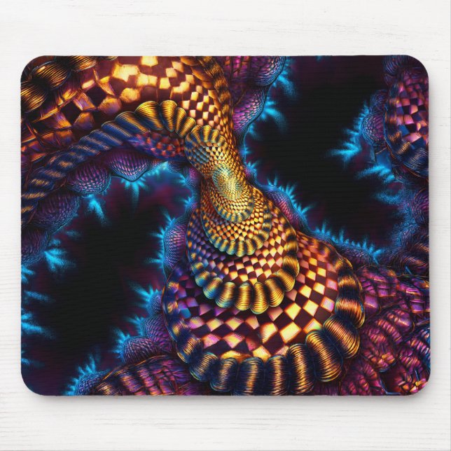 Mousepad Mandy Funnels Fantasia Espigões Azuis (Frente)
