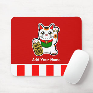 Mousepad Maneki Neko: Gato Sortudo Japonês