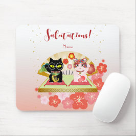 Mousepad Maneki Neko Lucky Poiluna