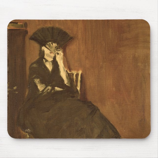 Mousepad Manet | Berthe Morisot com um fã, 1872 (Frente)