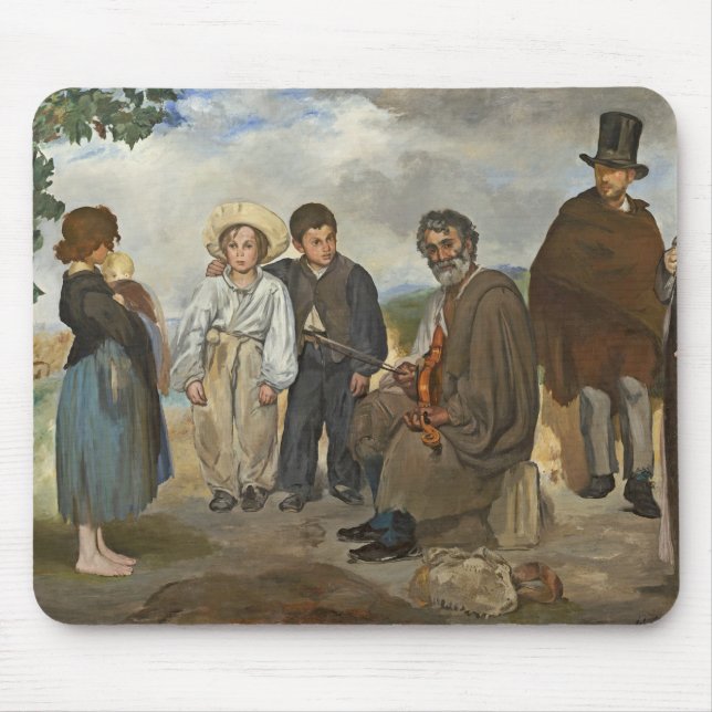 Mousepad Manet | o músico idoso, 1862 (Frente)