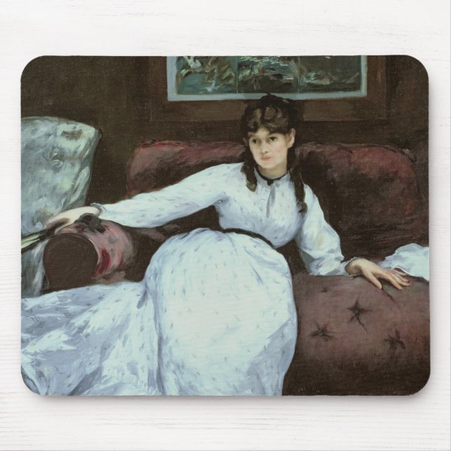 Mousepad Manet | o resto, retrato de Berthe Morisot (Frente)