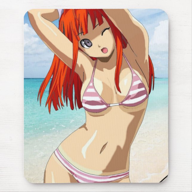 Mousepad Manga beach girl (Frente)