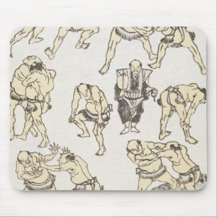 Mousepad Manga: estudos dos gestos e posturas do wrestle