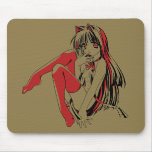 Mousepad Mangá R & B, Anime Loli Gatinho Nekomimi Furry