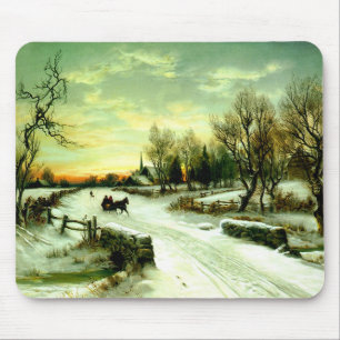 Mousepad Manhã de Natal nevado