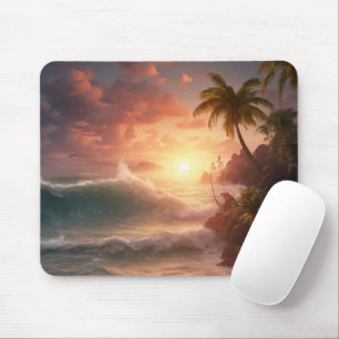 Mousepad Manhã Do Oceano Tropical